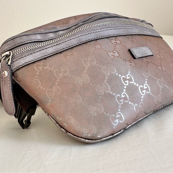 GUCCI GUCCISIMA IMPRIME MONOGRAM CANVAS BELT BAG FANNY PACK BUMBAG WAIST BAG - Picture 8 of 13